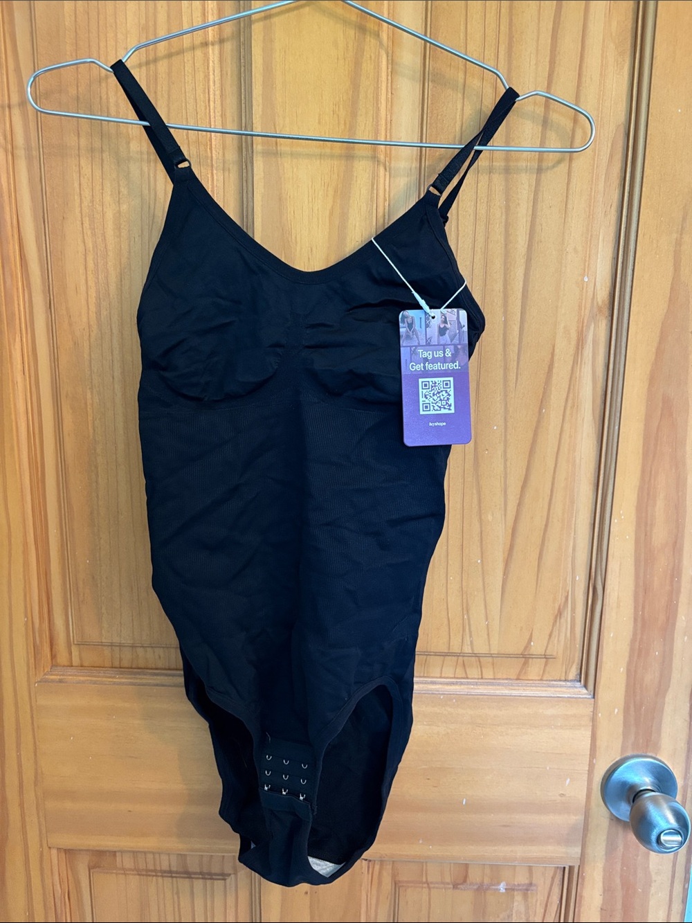 heyshape Women's Ribbed Shapewear Bodysuit in black
